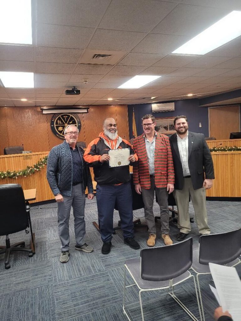  Cruse receiving Middle Matters Award. People left to right Mayor Timothy Donohue