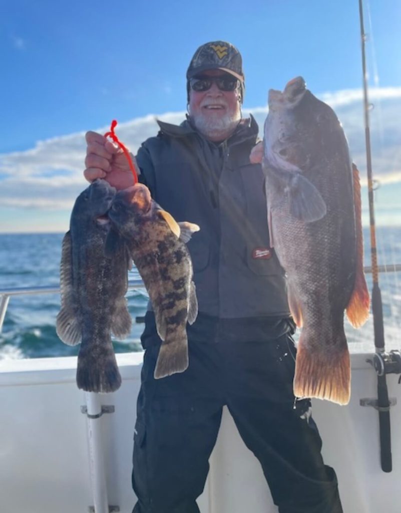 Jerry Rau with three keepers