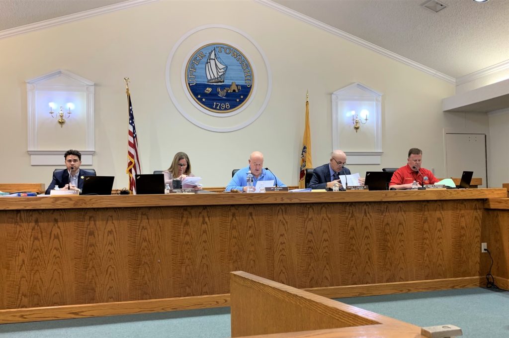 Upper Township Committee met Feb. 13 for a budget workshop. Mayor Jay Newman and Committeeman Curtis Corson each said the budget was prepared earlier than each could remember.   