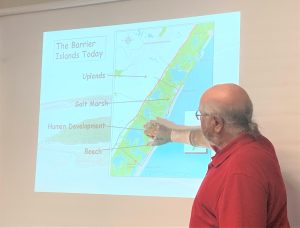 Ralph Boerner shows the parts of our coastal ecosystem