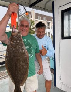 Steve Braun and his 8.92-pound flounder. 