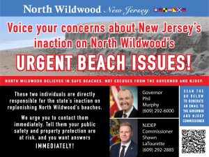 A close-up of the signs the City of North Wildwood posted at its beach entrances recently.