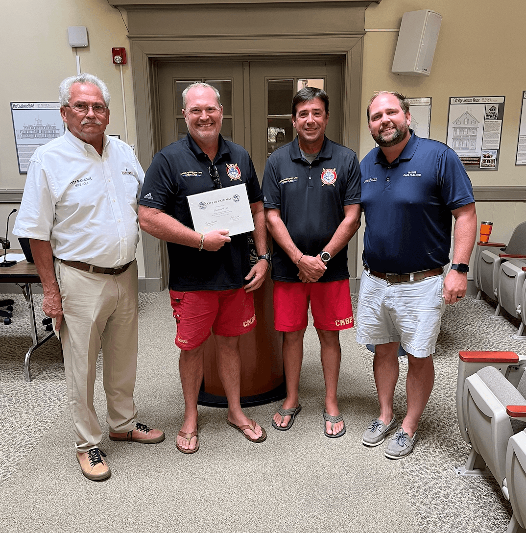 Cape May's Employee of the Month is CMBP's Lt. Thomas Wyatt
