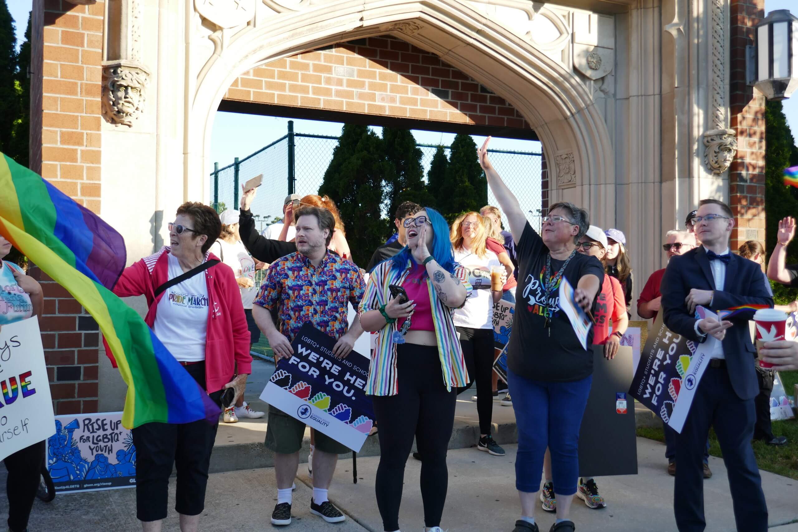 New Jersey middle school removes rainbow-themed signs after