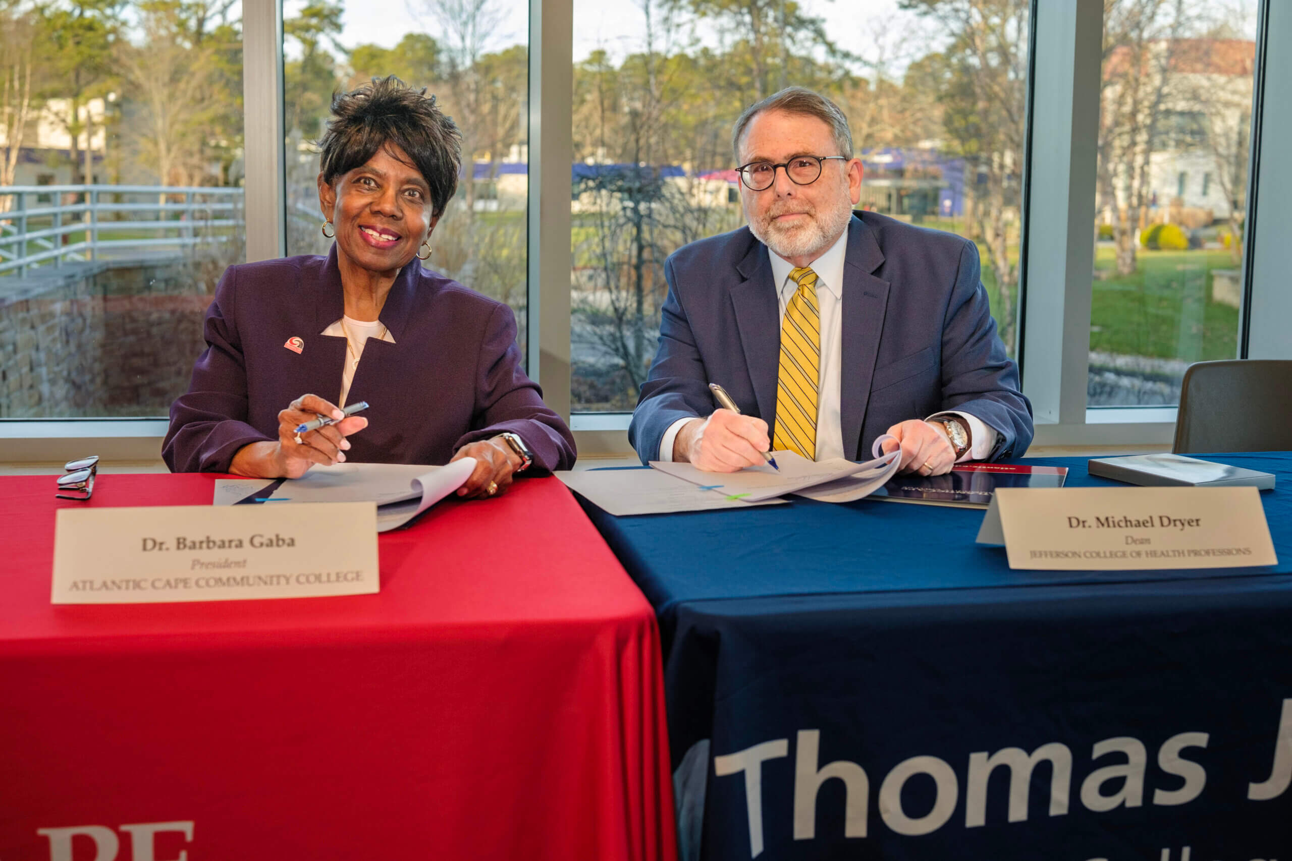 Atlantic Cape, Thomas Jefferson University Sign Articulation Agreement