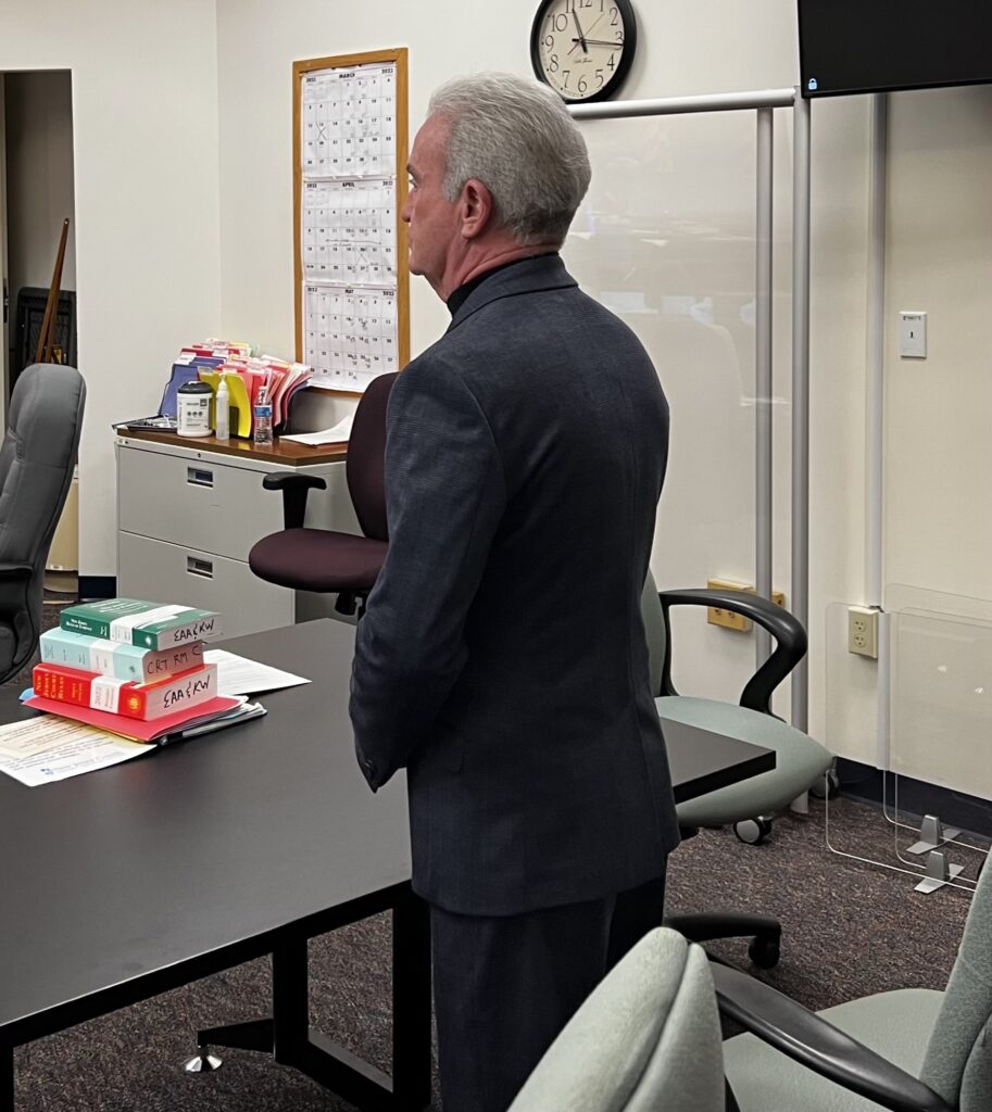 Wildwood Mayor Pete Byron in Cape May County Superior Court March 17. One week later